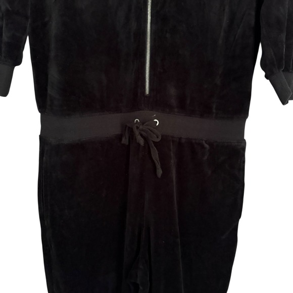 Juicy Couture Black Label Velour Y2K Zip Up Jumpsuit Women's Medium Casual - Picture 6 of 10